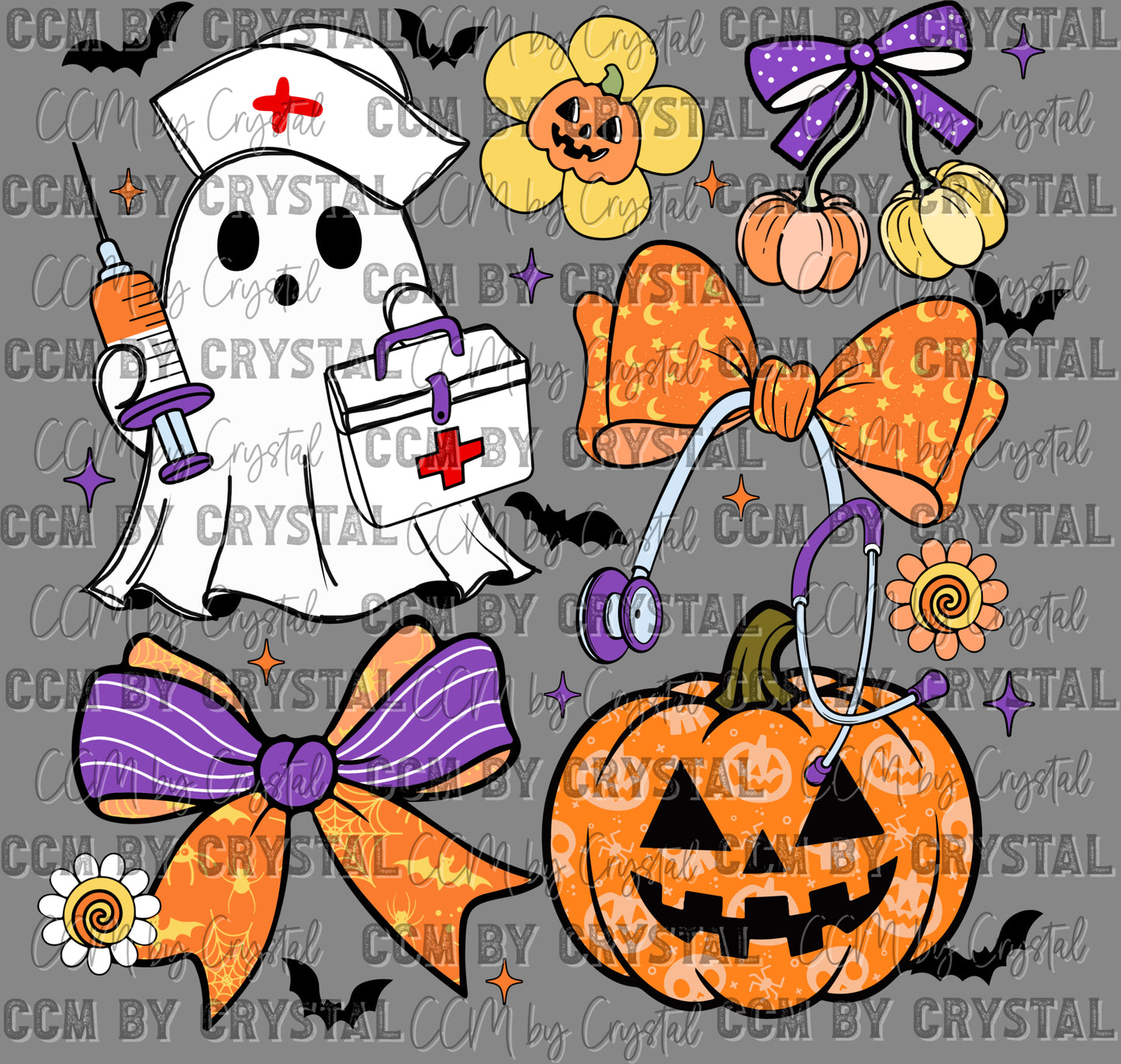 Nurse Halloween Ready to Press Transfer DTF Transfer