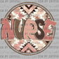 Nurse Aztec Ready to Press Transfer DTF Transfer Sublimation Transfer