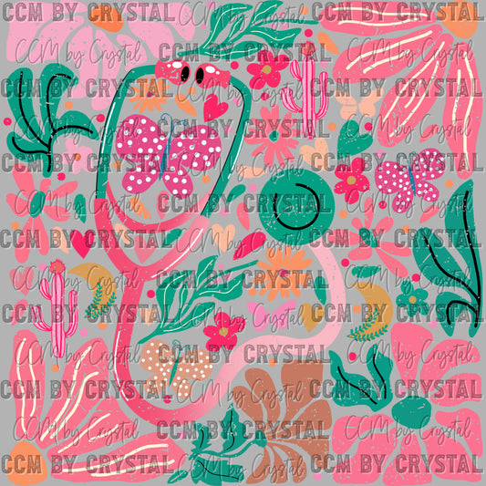 Nurse Floral Ready to Press Transfer DTF Transfer Sublimation Transfer