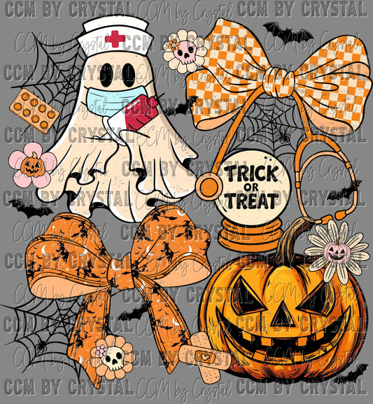 Nurse Halloween Ready to Press Transfer DTF Transfer