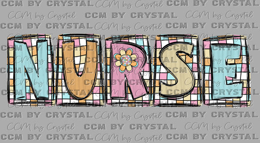 Retro Nurse Ready to Press Transfer DTF Transfer Sublimation Transfer