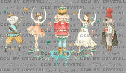 Nutcracker Ballet Ready to Press Transfer Instant Peel DTF Transfer