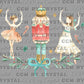 Nutcracker Ballet Christmas UV Transfer Ready to Apply