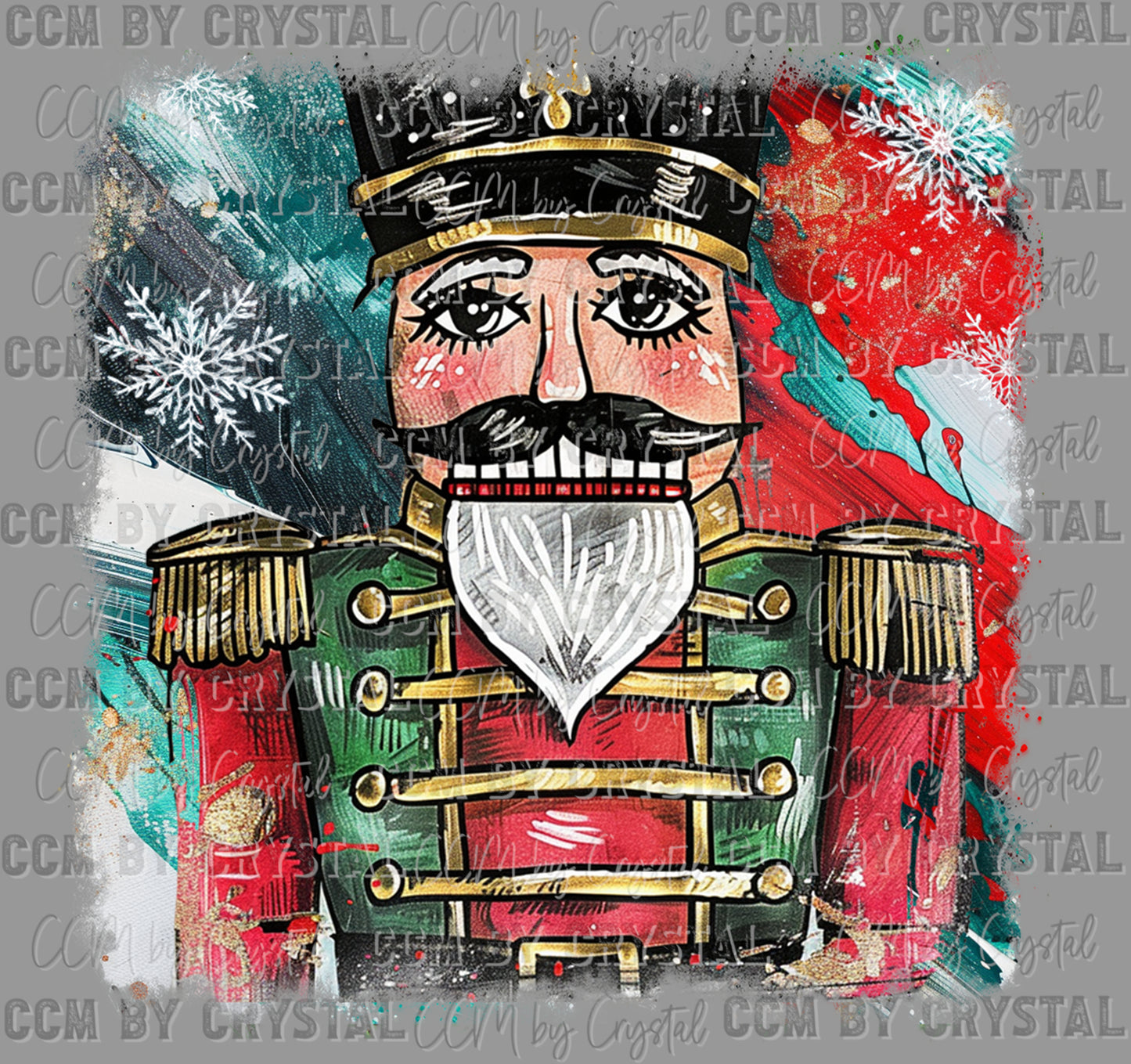 Nutcracker Christmas Ready to Press Transfer DTF Transfer Sublimation Transfer