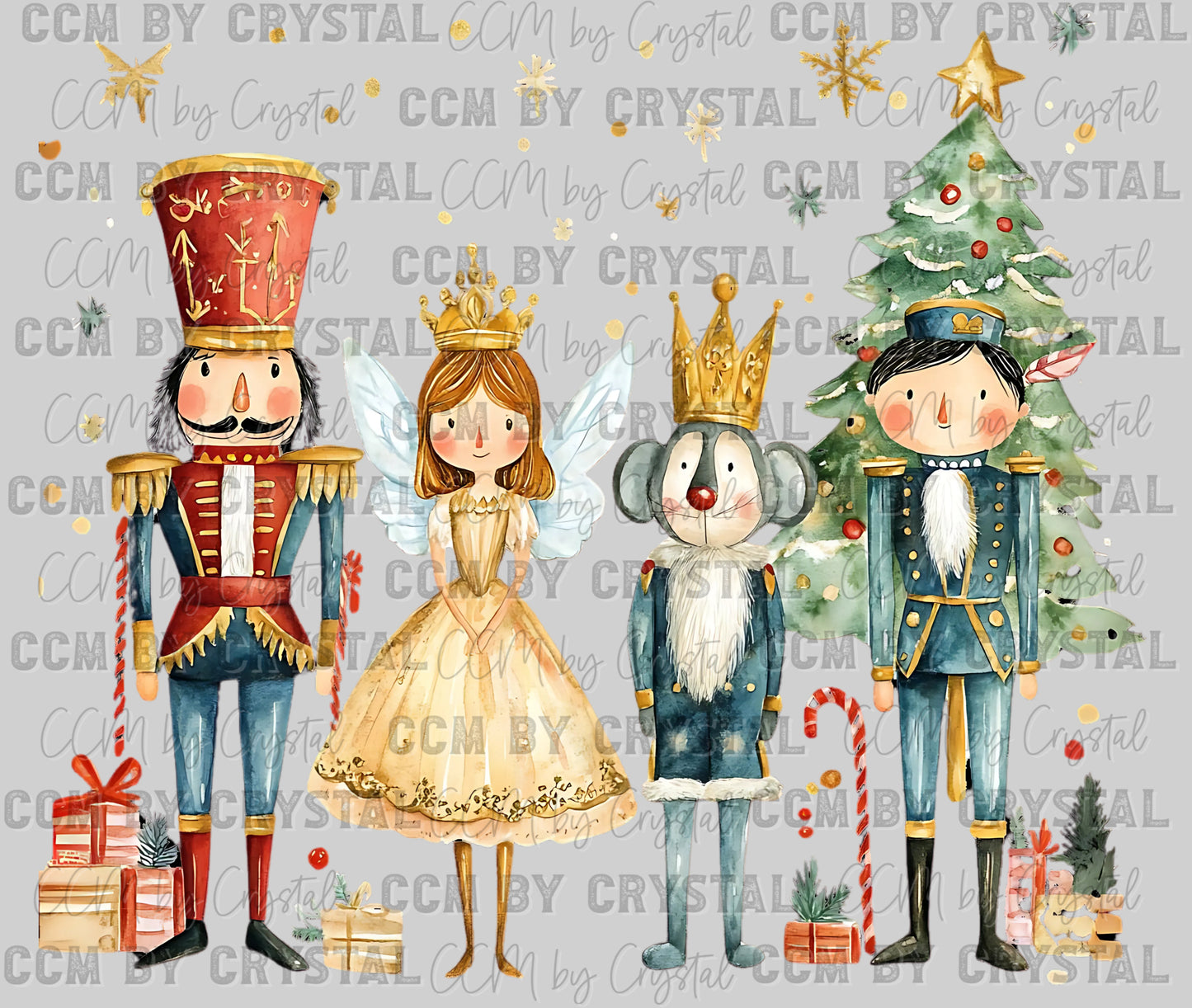Christmas Nutcracker and Friends Ready to Press Transfer DTF Transfer Sublimation Transfer