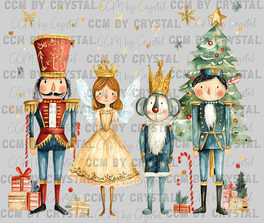 Christmas Nutcracker and Friends Ready to Press Transfer DTF Transfer Sublimation Transfer