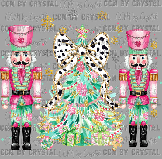 Nutcrackers Christmas Trees Ready to Press Transfer DTF Transfer Sublimation Transfer
