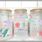 Ocean Animals Summertime Transfer 16oz Libby Glass Can Wrap Ready to Apply