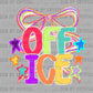 Office Back to School Colorful Ready to Press Transfer DTF Transfer Sublimation Transfer