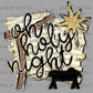 Oh Holy Night Manger Jesus Christmas Ready to Press Transfer DTF Transfer Sublimation Transfer