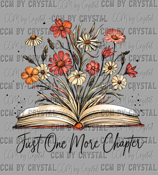 Just One More Chapter Ready to Press Instant Peel DTF Transfers Sublimation Transfers