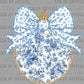 Ornament Brushstrokes Christmas Faux Glitter Ready to Press Transfer DTF Transfer Sublimation Transfer