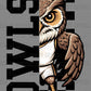 Owls Checkered Sports Mascot Ready to Press Transfer DTF Transfer Sublimation Transfer