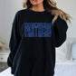 Panthers 2-Color Approximately 11" wide Spangle Transfer