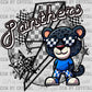 Panthers Blue Mascot Ready to Press Transfer DTF Transfer Sublimation Transfe