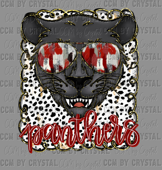 Panthers Red DTF Transfer Sublimation Transfer