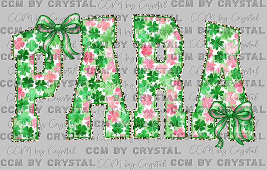 Para St. Patrick's Day Ready to Press Instant Peel DTF Transfers Sublimation Transfers