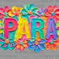 Para faux fake Texture Floral DTF Transfer Sublimation Transfer
