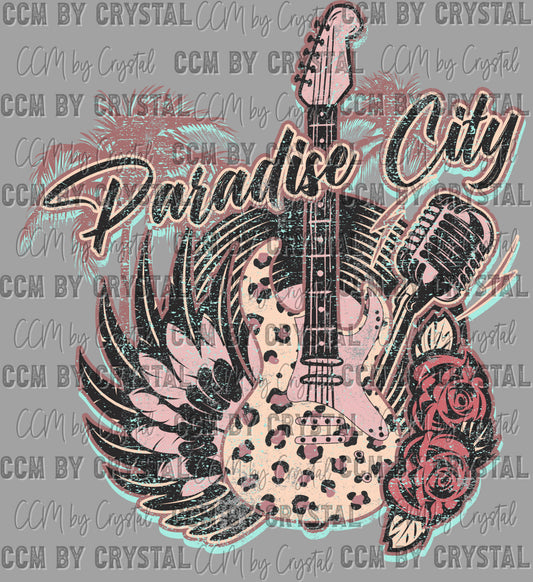 Paradise City Ready to Press Transfer DTF Transfer Sublimation Transfer