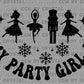 In my Party Girl Era Pocket Black Christmas Ready to Press Transfer Instant Peel DTF Transfer Sublimation Transfer