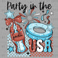 USA Party Ready to Press Transfer DTF Transfer Sublimation Transfer