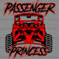 Passenger Princess Red ATV Ready to Press Transfer DTF Transfer Sublimation Transfer