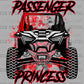 Passenger Princess Red ATV Ready to Press Transfer DTF Transfer Sublimation Transfer