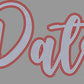 Pats 2-Color Approximately 11" wide Spangle Transfer