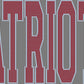 Patriots 11"X6" 2-Color Ready to Press Spangle Transfer Bling Transfer Sparkle Transfer