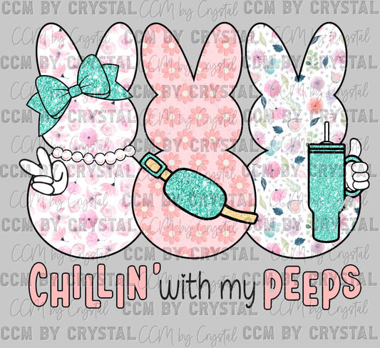 Easter Chillin Bunnies Ready to Press Transfer
