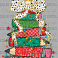 Teacher Pencil Christmas Tree Ready to Press Transfer DTF Transfer Sublimation Transfer
