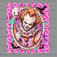 Bright Color Horror Clown Halloween Ready to Press DTF Transfers Sublimation Transfers