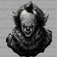 Horror Clown Halloween Ready to Press DTF Transfers