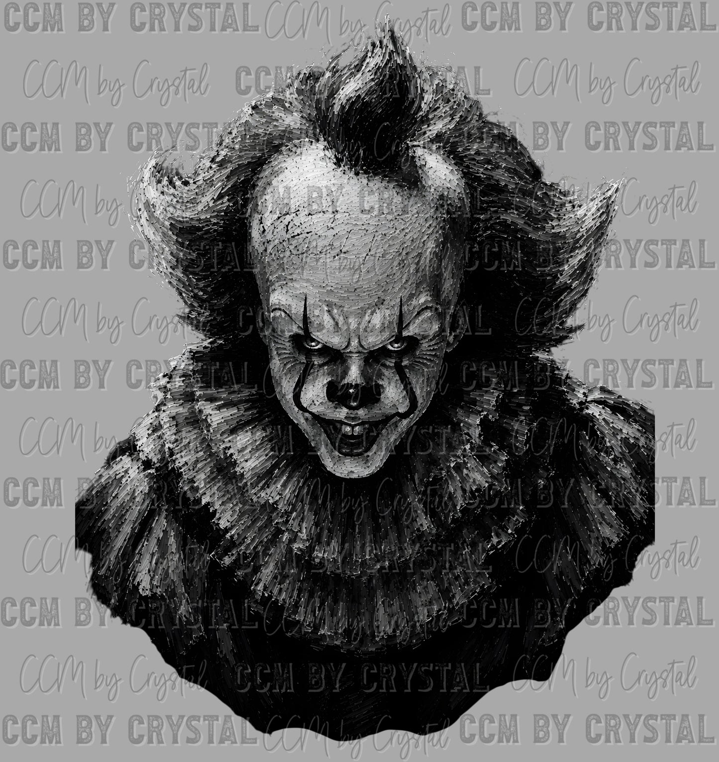 Horror Clown Halloween Ready to Press DTF Transfers