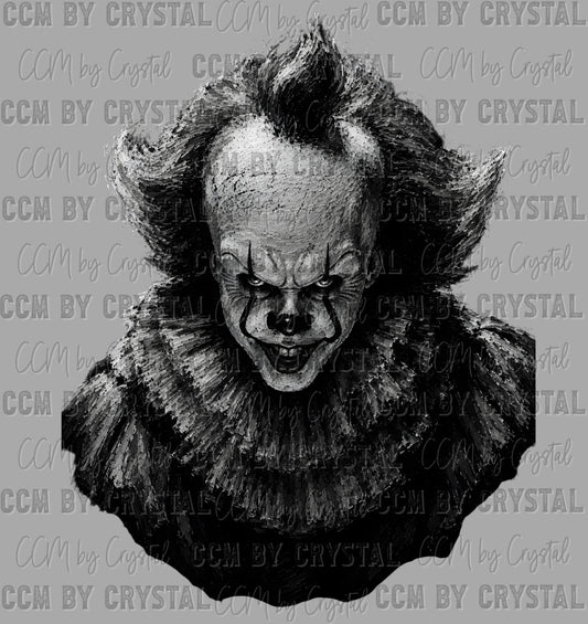 Horror Clown Halloween Ready to Press DTF Transfers