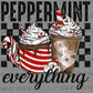 Christmas Peppermint Everything Ready to Press Transfer DTF Transfer