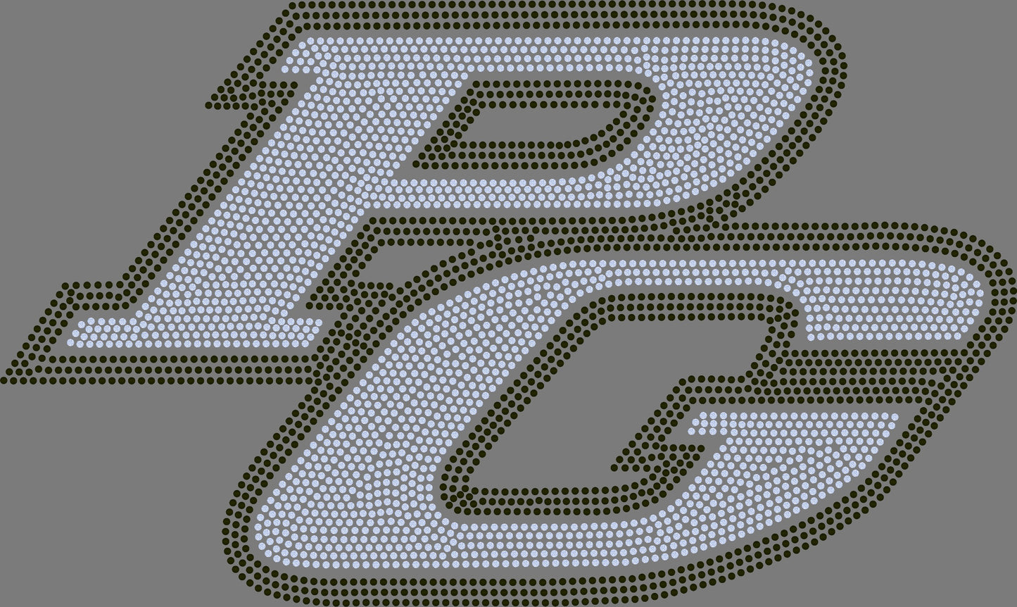 PG Logo 2-Color Approximately 11" wide Spangle Transfer