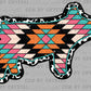 Aztec Pig Distressed Western Rodeo Ready to Press Transfer DTF Transfer Sublimation Transfer