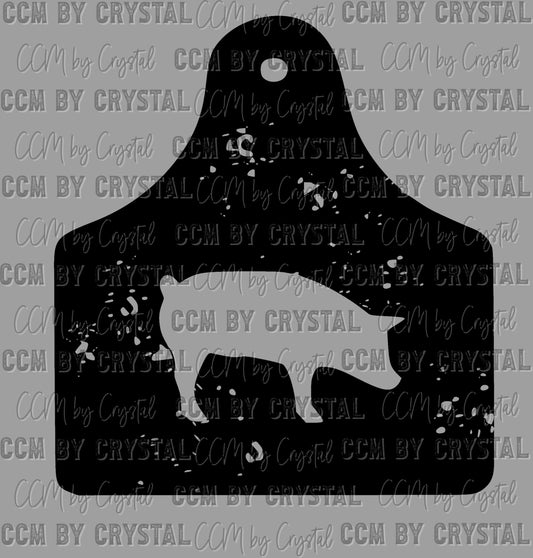 Pig Tag Western Rodeo Ready to Press Instant Peel DTF Transfers Sublimation Transfers