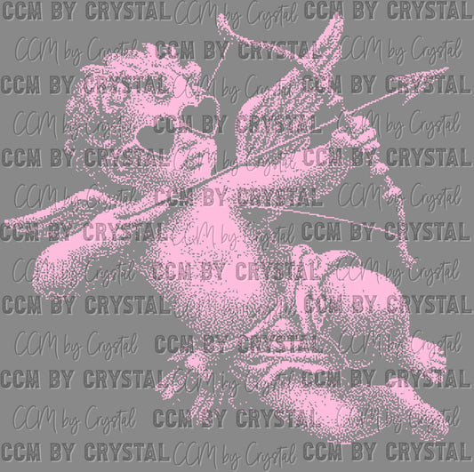 Pink Cupid Valentines Day Ready to Press DTF Transfers Sublimation Transfers