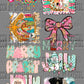 Pre Made Pink Christmas GANG Sheet 120" DTF Gang Sheet