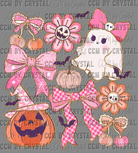 Pink Halloween Ready to Press Transfer DTF Transfer