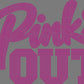 Pink Out 1 Color Approximately 11" wide Spangle Transfer