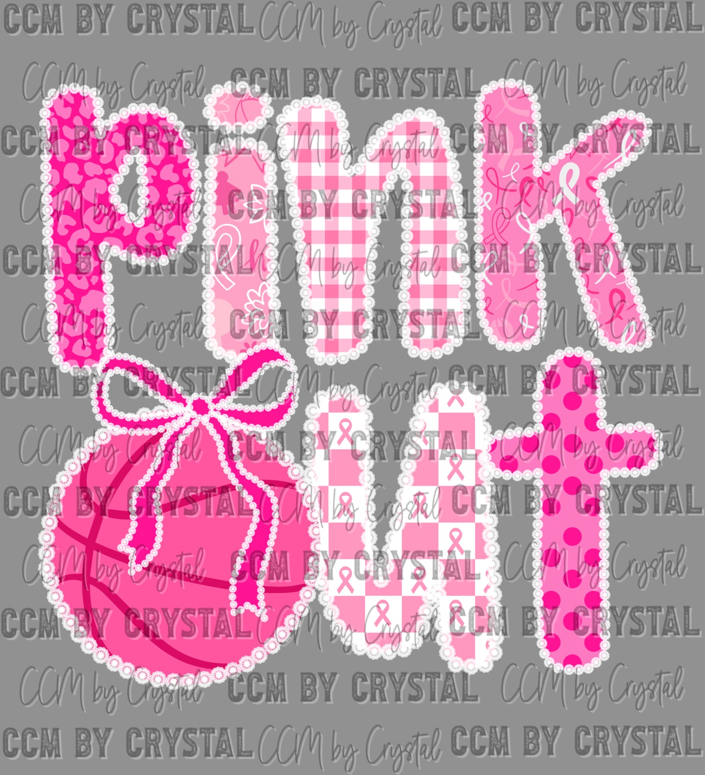 Pink Out Basketball Ready to Press Transfer DTF Transfer