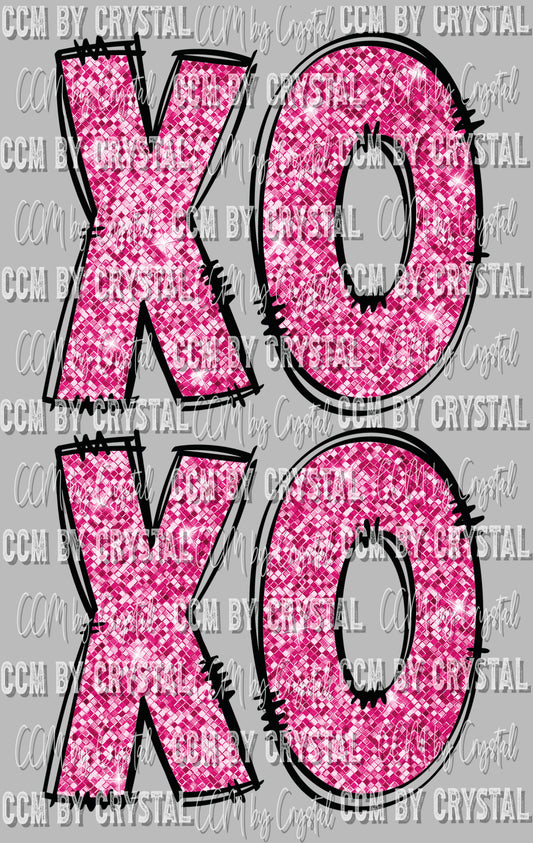 Pink XoXo Valentine's Day Ready to Press Transfer