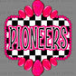 Pioneers Concho Pink Ready to Press Transfer DTF Transfer Sublimation Transfer