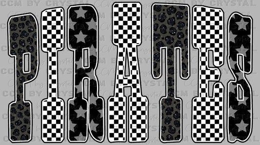 Pirates Black and White Ready to Press Transfer DTF Transfer Sublimation Transfer