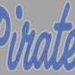 Pirates 11" 2-Color Ready to Press Spangle Transfer Bling Transfer Sparkle Transfer