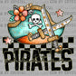 Pirates Cartoon Mascot Ready to Press Transfer DTF Transfer Sublimation Transfer