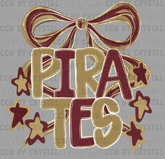 Nordheim Pirates Mascot Ready to Press Transfer DTF Transfer Sublimation Transfer